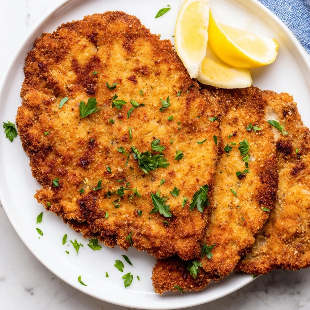 Airfryer Wiener Schnitzel knusprig