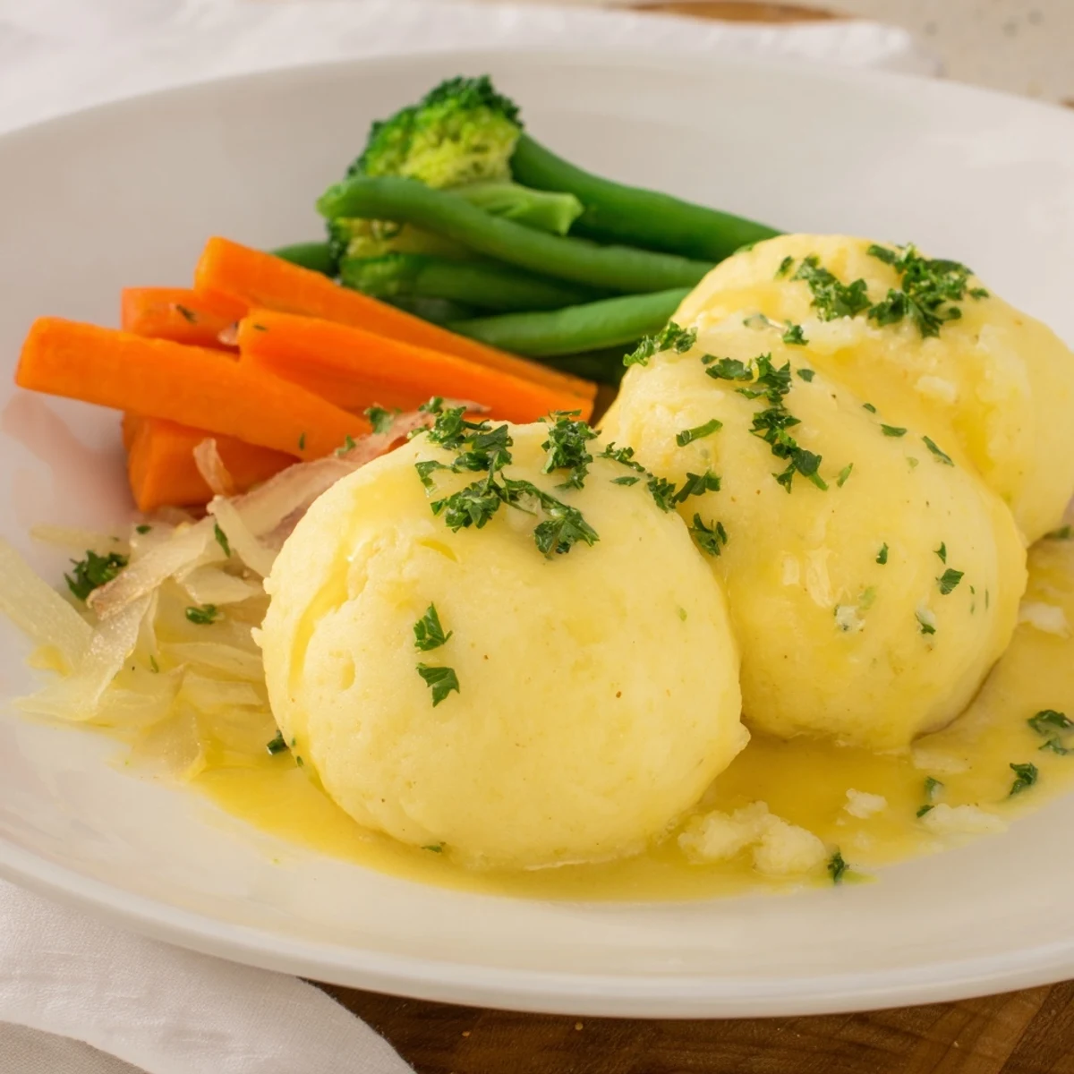 Kartoffelklöße mit Gemüse #49