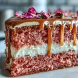 Brautparty Rosé Velvetkuchen Golddrip