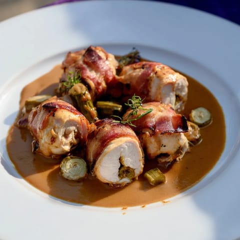 Schnelle Huhn Rouladen Rolls