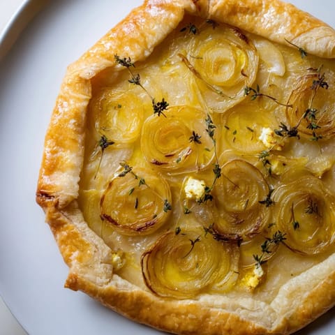 Tarte Fine Zwiebeln Thymian