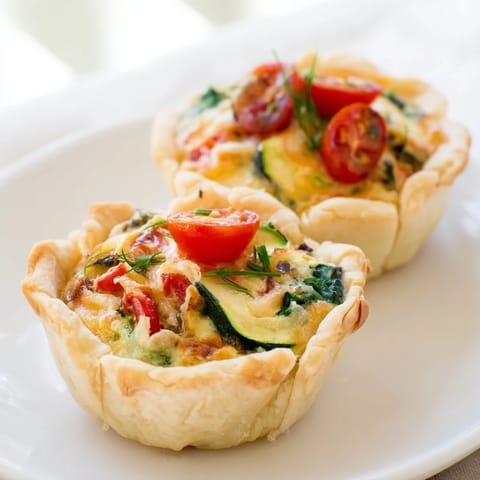 Mini Quiches Frühlingsgemüse Käse