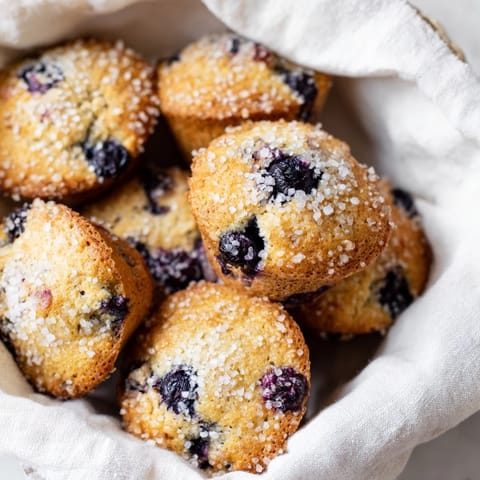 Mini Blaubeer Muffins Korb #104