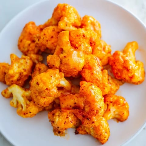 Crispy Buffalo Blumenkohl Snack