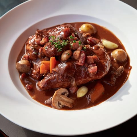 Coq au Vin klassisch zubereitet