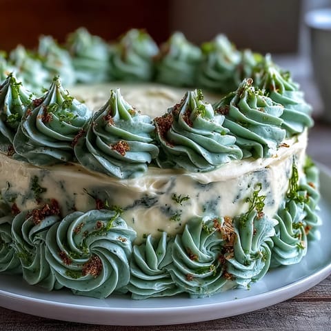 Abschluss-Blechkuchen Salbei und Gold
