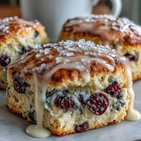 Zarte, leicht säuerliche Scones mit saftigen Heidelbeeren und frischem Zitronenaroma, perfekt für den Frühling.